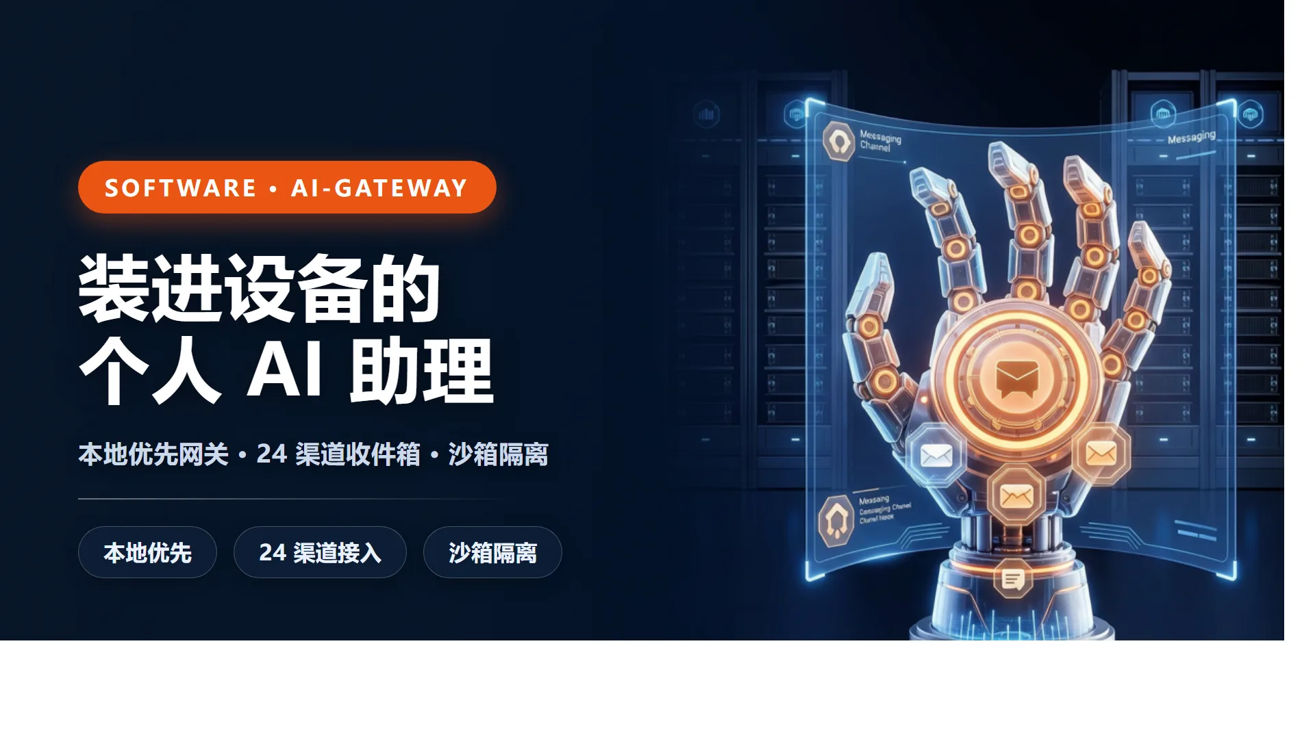 OpenClaw 个人 AI 助理 产品海报